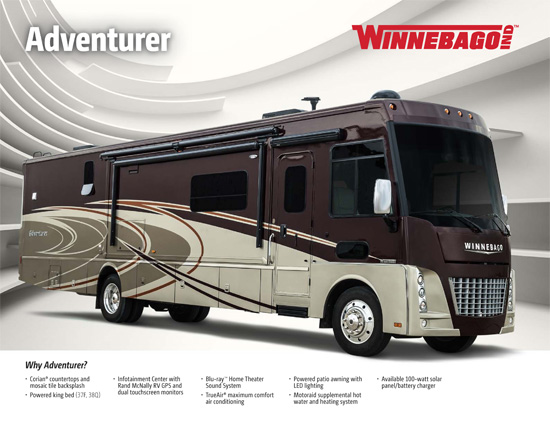 2016 Winnebago Adventurer Brochure