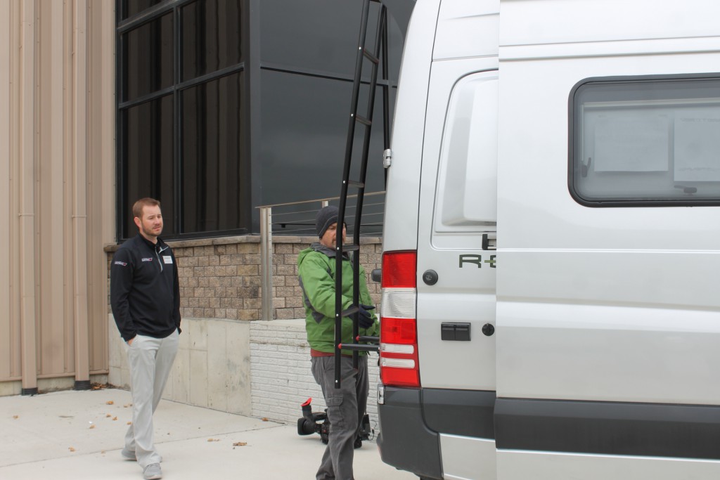 The Going RV Crew Takes a Break from Filming to Check Out the Winnebago Revel 4x4.