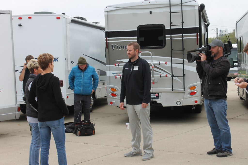 Lichtsinn RV Sales Consultant Reed Burkholder Answers Ann and Lin's Questions Before They Make Their RV Selection. 