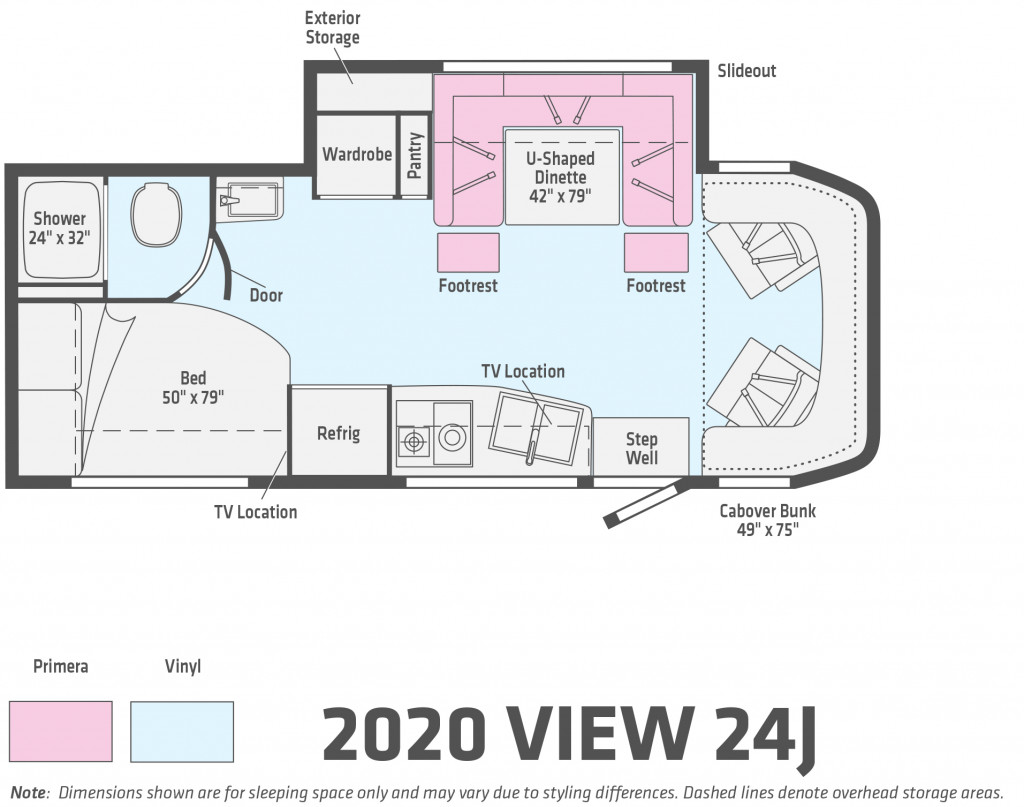 Winnebago View 24J Floorplan
