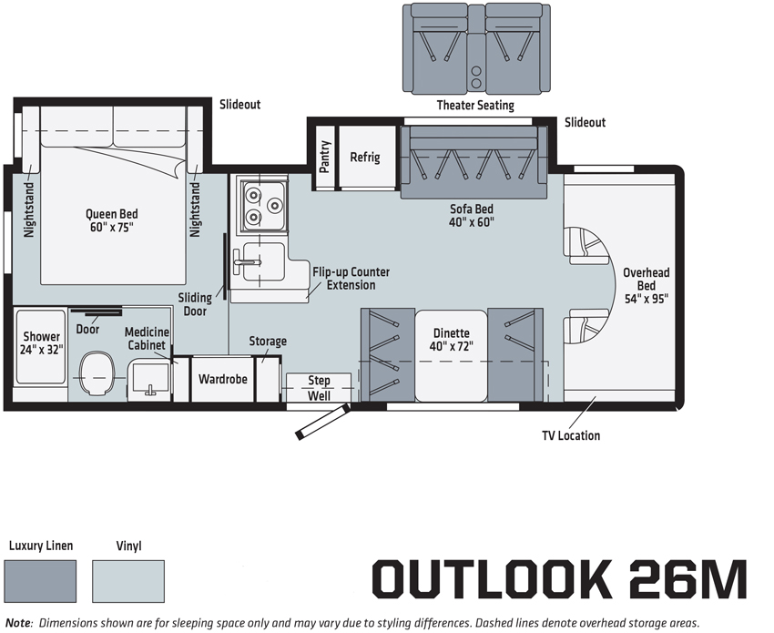Outlook 26M Floorplan