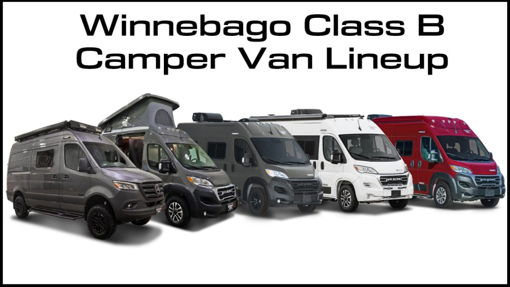 Winnebago Class B Camper Van Lineup